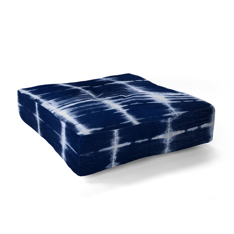 marufemia Shibori itajime indigo Floor Pillow Square