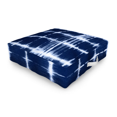 marufemia Shibori itajime indigo Outdoor Floor Cushion
