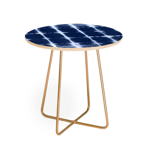 marufemia Shibori itajime indigo Round Side Table