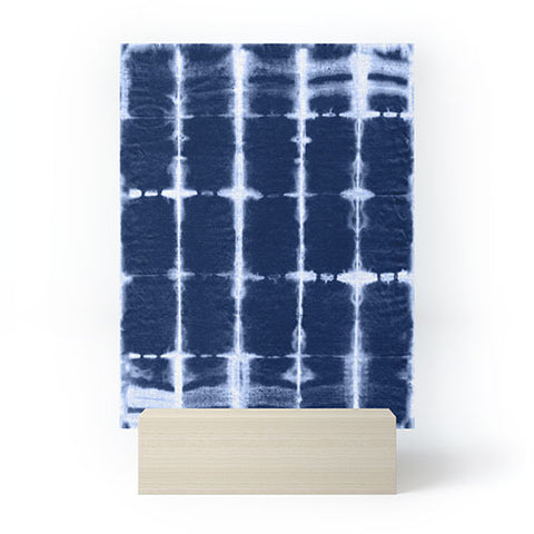 marufemia Shibori itajime indigo Mini Art Print