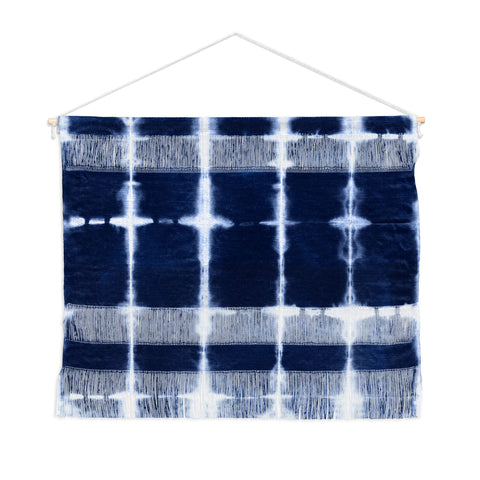 marufemia Shibori itajime indigo Wall Hanging Landscape
