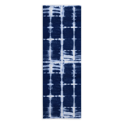 marufemia Shibori itajime indigo Yoga Towel