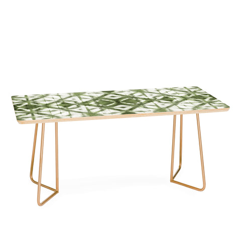 marufemia Shibori olive diamond tie dye Coffee Table