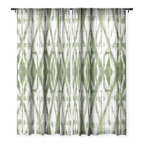 marufemia Shibori olive diamond tie dye Sheer Non Repeat