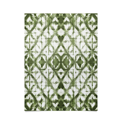 marufemia Shibori olive diamond tie dye Poster