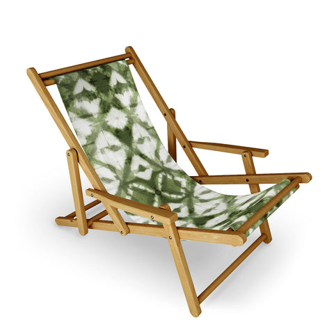 marufemia Shibori olive diamond tie dye Sling Chair