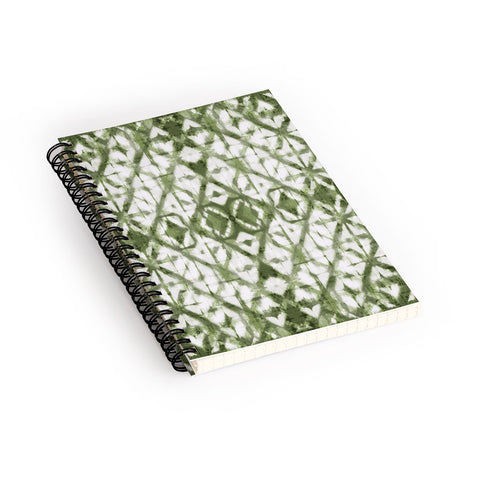 marufemia Shibori olive diamond tie dye Spiral Notebook