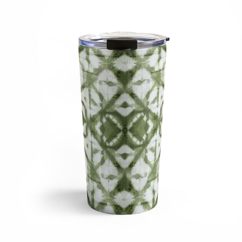 marufemia Shibori olive diamond tie dye Travel Mug