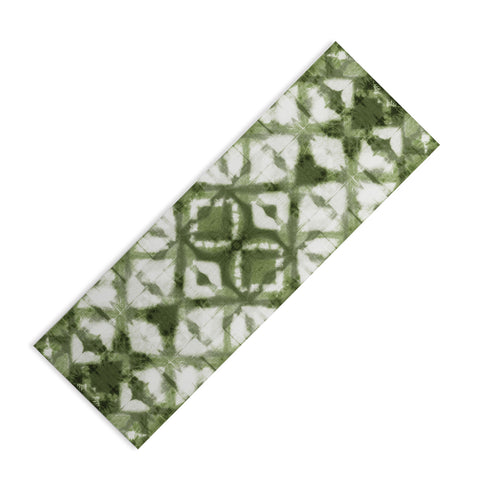 marufemia Shibori olive diamond tie dye Yoga Mat