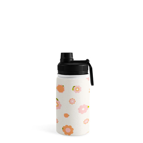 marufemia Sweet peach pink and orange Water Bottle