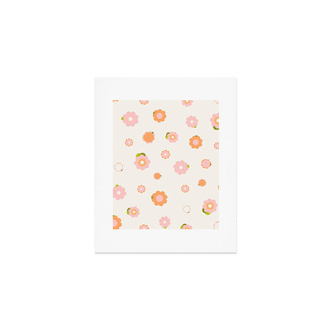 marufemia Sweet peach pink and orange Art Print
