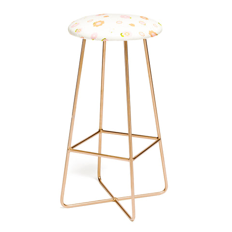 marufemia Sweet peach pink and orange Bar Stool