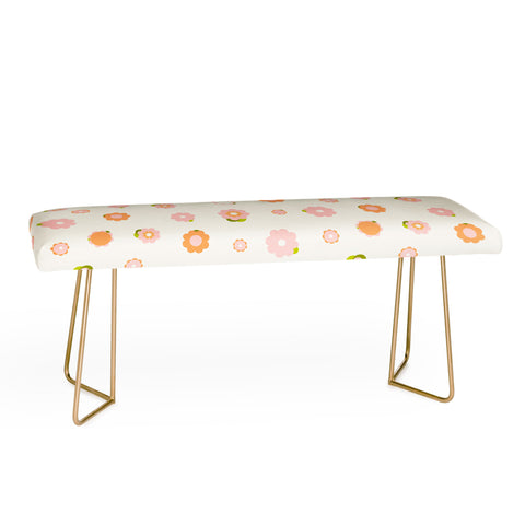 marufemia Sweet peach pink and orange Bench