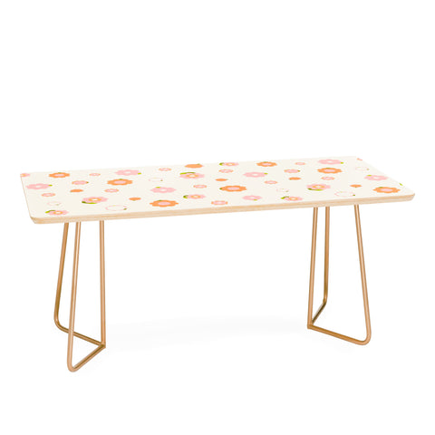 marufemia Sweet peach pink and orange Coffee Table