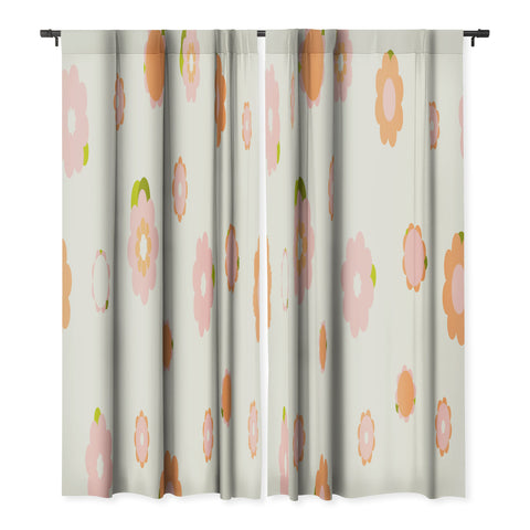 marufemia Sweet peach pink and orange Blackout Non Repeat