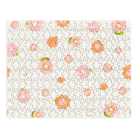 marufemia Sweet peach pink and orange Puzzle