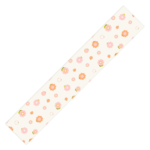 marufemia Sweet peach pink and orange Table Runner