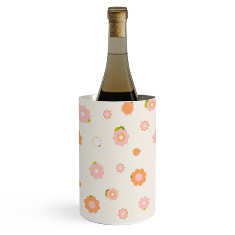 marufemia Sweet peach pink and orange Wine Chiller