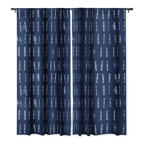 marufemia White stripes over blue shibori Blackout Non Repeat