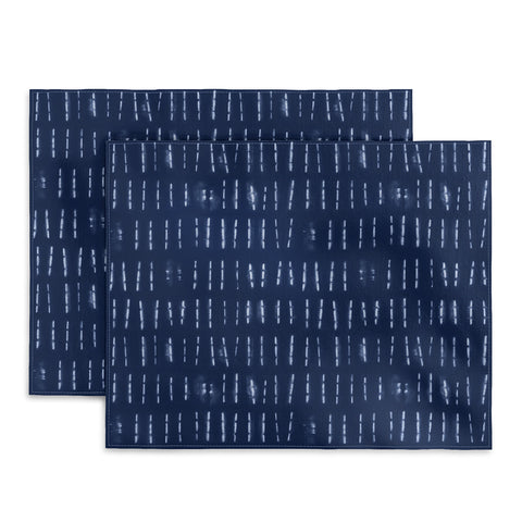 marufemia White stripes over blue shibori Placemat