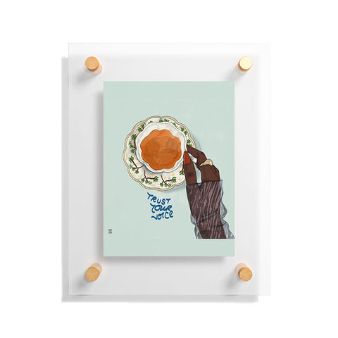 mary joak Happy Hour IV Floating Acrylic Print