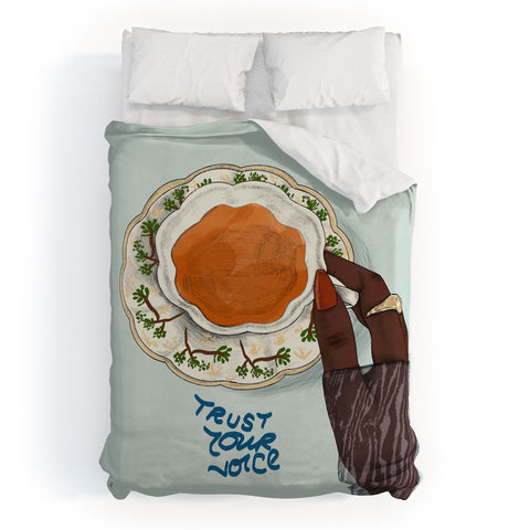 mary joak Happy Hour IV Duvet Cover