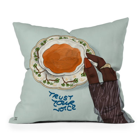 mary joak Happy Hour IV Outdoor Throw Pillow