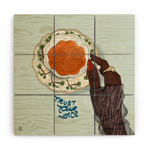 mary joak Happy Hour IV Wood Wall Mural