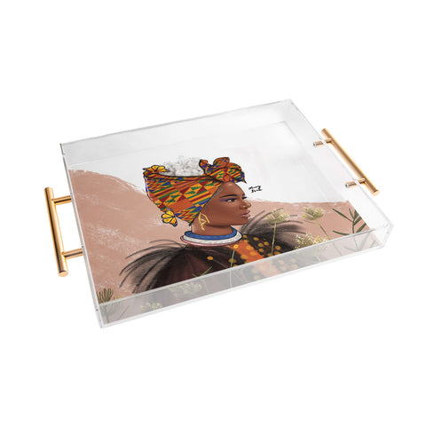 mary joak Just Bloom Acrylic Tray