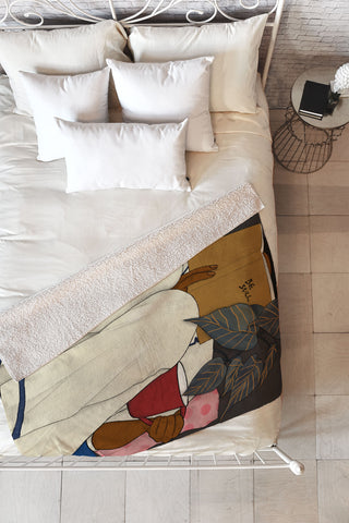 mary joak Restful Rest II Fleece Throw Blanket