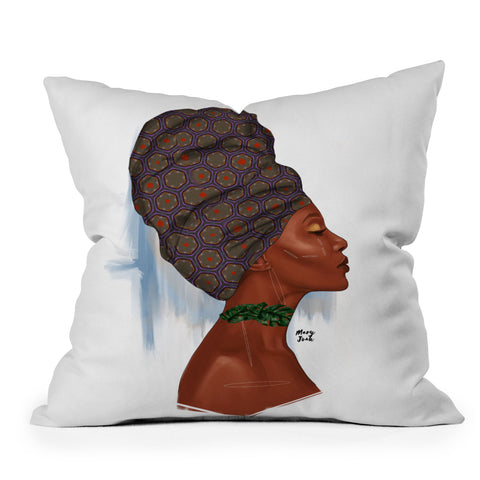 mary joak Rivers Royalty Outdoor Throw Pillow