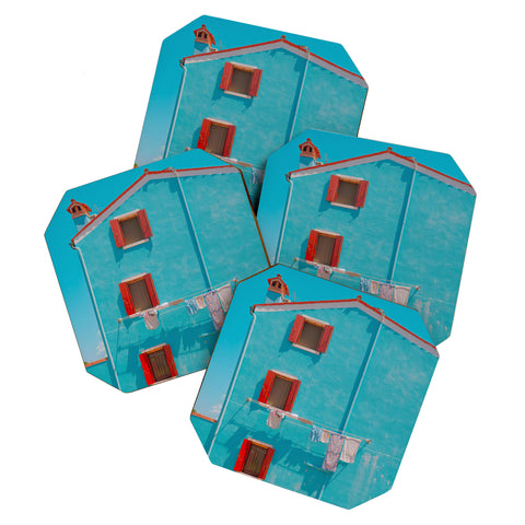 Matias Alonso Revelli Burano azul Coaster Set