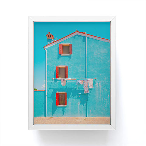 Matias Alonso Revelli Burano azul Framed Mini Art Print