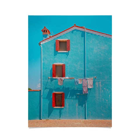 Matias Alonso Revelli Burano azul Poster