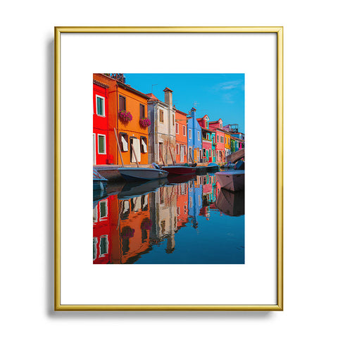 Matias Alonso Revelli Burano Metal Framed Art Print