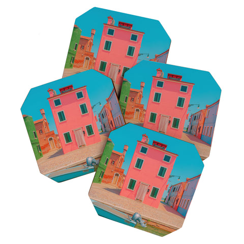 Matias Alonso Revelli Burano rosa Coaster Set