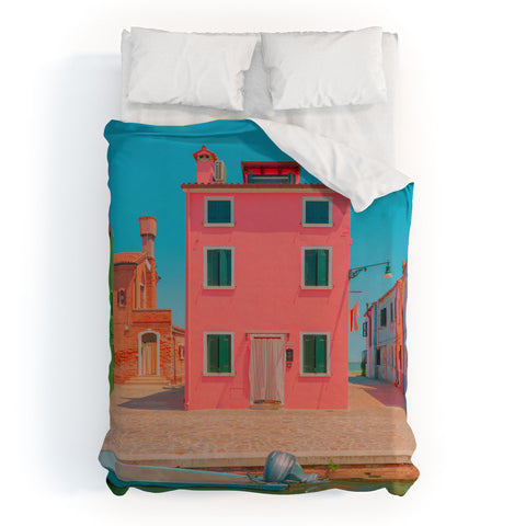 Matias Alonso Revelli Burano rosa Duvet Cover