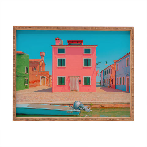 Matias Alonso Revelli Burano rosa Rectangular Tray