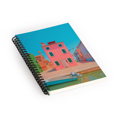 Matias Alonso Revelli Burano rosa Spiral Notebook