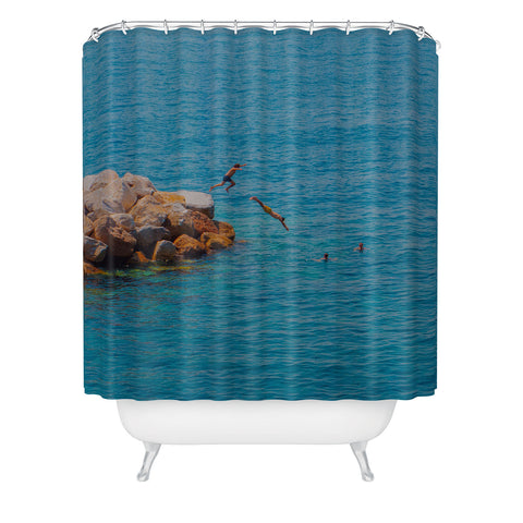 Matias Alonso Revelli Italian summer III Shower Curtain