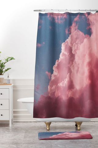 Matias Alonso Revelli pink dreams III Shower Curtain And Mat