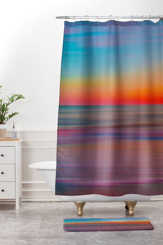 Matias Alonso Revelli un domingo Shower Curtain And Mat