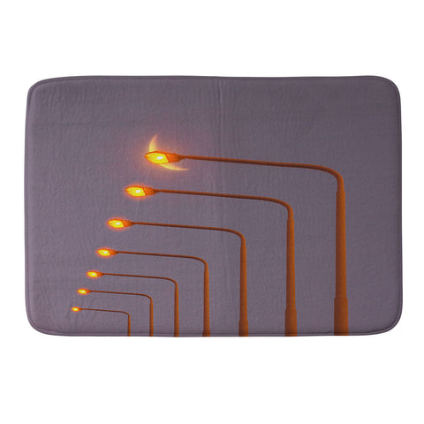 Matias Alonso Revelli when the night Memory Foam Bath Mat
