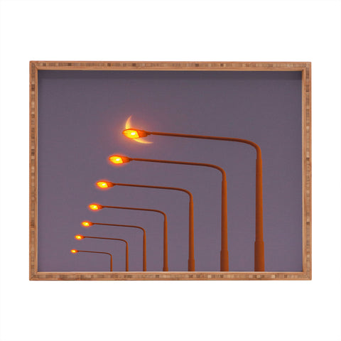 Matias Alonso Revelli when the night Rectangular Tray