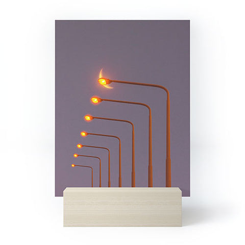 Matias Alonso Revelli when the night Mini Art Print