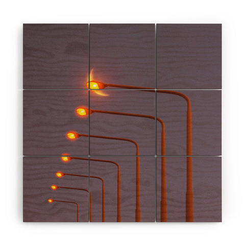 Matias Alonso Revelli when the night Wood Wall Mural