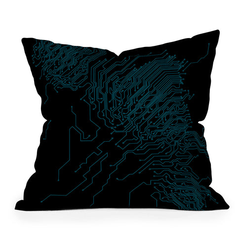 Matt Leyen Circuit Outdoor Throw Pillow