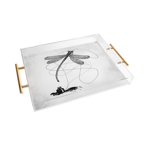 Matt Leyen Here There And Back Again White Acrylic Tray