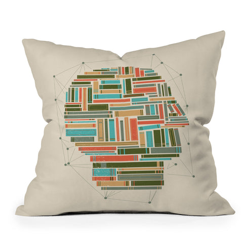 Matt Leyen Socially Networked Outdoor Throw Pillow