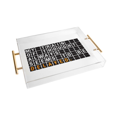 Matt Leyen Train Of Thought Acrylic Tray